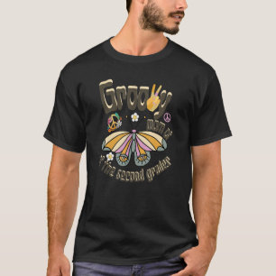Retro Butterfly Groovy Mamma i andra klass 2n T Shirt