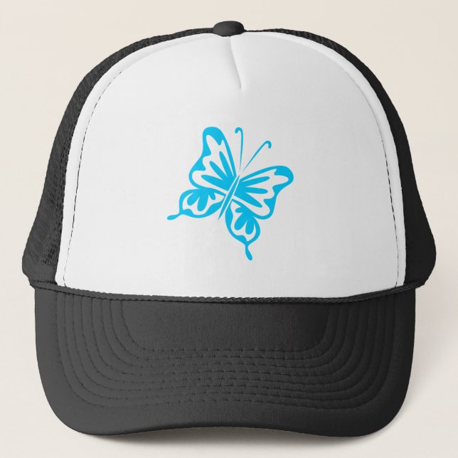 Retro Butterfly - Himlar Blue Truckerkeps (Framsida)