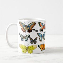 Retro butterfly insekt älskare keramiskt kaffe mug kaffemugg