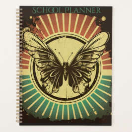 Retro Butterfly School Planner, School Calenda
