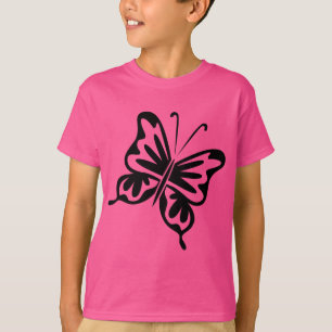 Retro Butterfly - svart Tee