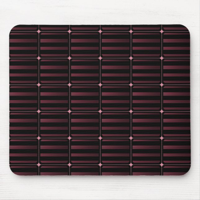 Retro Byggnad Blocks Mousepad, Burgundy Musmatta (Framsidan)