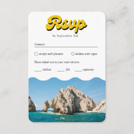 Retro Cabo Bröllop OSA Traditional Meal Option Tilläggskort