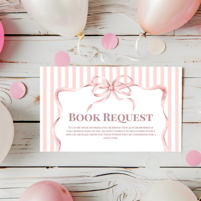 Retro Cafe Bebe Girl Coffee Book for Baby Shower Tilläggskort (Skapare uppladdad)