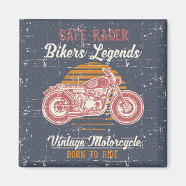 Retro Cafe Racer Magnet