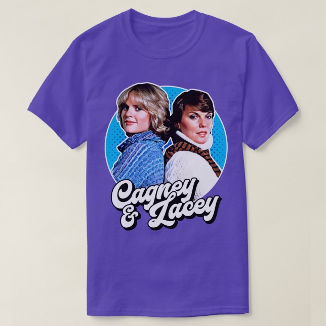 Retro Cagney Lacey Tribute T Shirt (Design framsida)