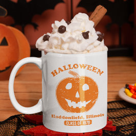 Retro Calabaza de Halloween Haddonfield 1978 Två-Tonad Mugg