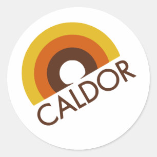 Retro Caldor Department Store-Logotyp Runt Klistermärke