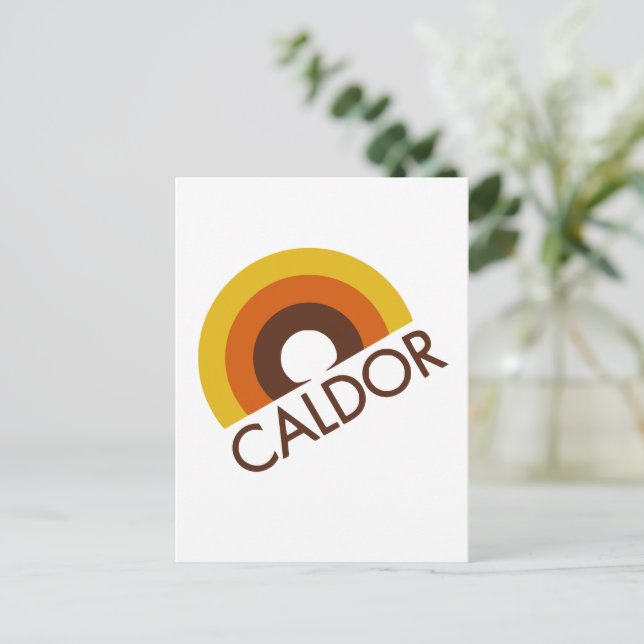 Retro Caldor Department Store-Logotyp Vykort (Stående Fram)