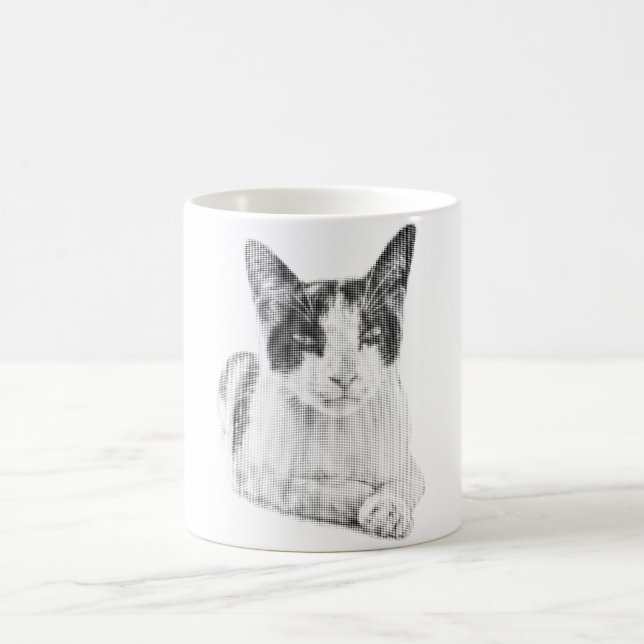 Retro Calico Halvton Kaffemugg (Center)