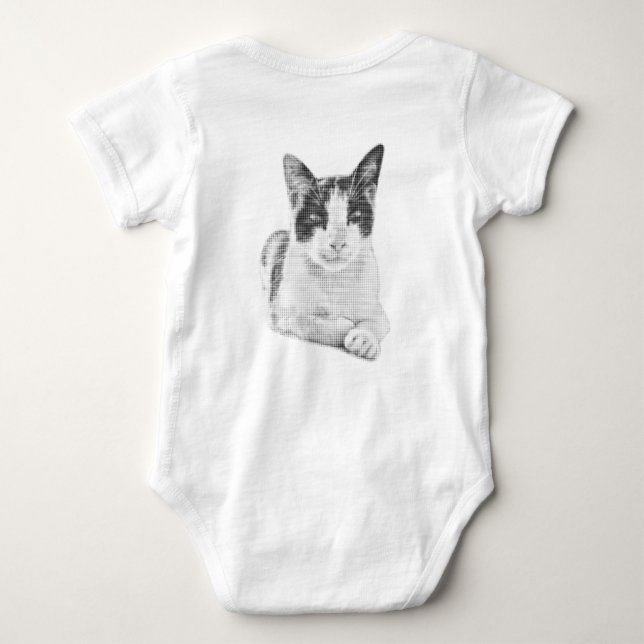 Retro Calico Halvton T Shirt (Baksida)