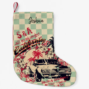 Retro California Car Rally Poster Liten Julstrumpa