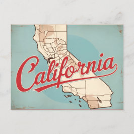 Retro California City Vintage Vykort