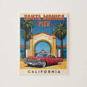 Retro California dröm Santa Monica Pier Pussel