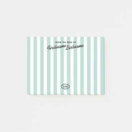 Retro California Hotell Randigt Memo Post-it Block