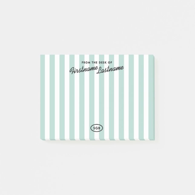 Retro California Hotell Randigt Memo Post-it Block (Framsida)