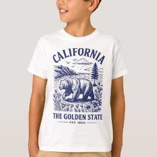Retro California Stat Tröja Est 1850 Golden Coast
