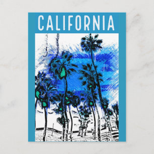 Retro California Vintage resor Poster Vykort