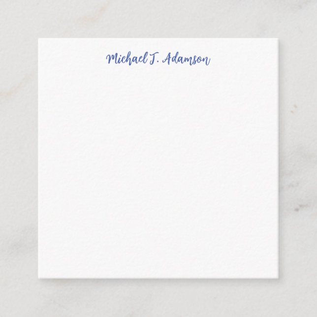 Retro Callgraphy-Elegant med enkel vit färg Tilläggskort (Framsida)