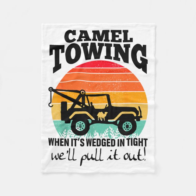 Retro Camel Towing Sarcastic Quotes Life Without M Fleecefilt (Framsidan)