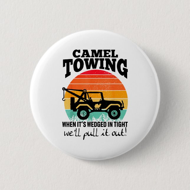 Retro Camel Towing Sarcastic Quotes Life Without M Knapp (Framsida)