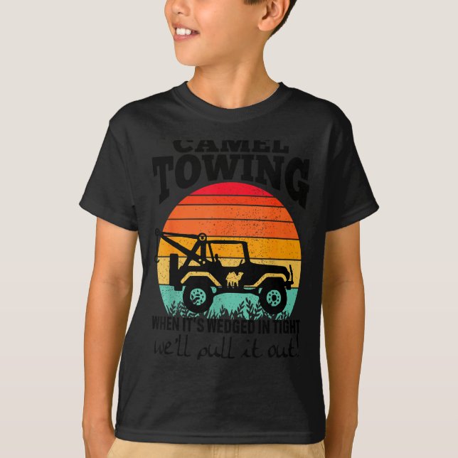 Retro Camel Towing Sarcastic Quotes Life Without M T Shirt (Framsida)