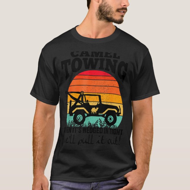 Retro Camel Towing Sarcastic Quotes Life Without M T Shirt (Framsida)