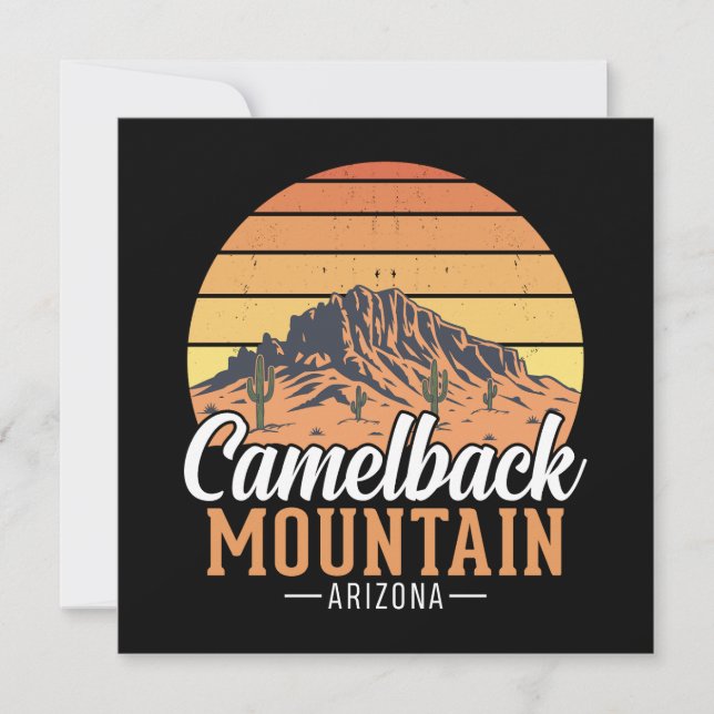 Retro Camelback Mountain Arizona Desert Travel (Framsida)