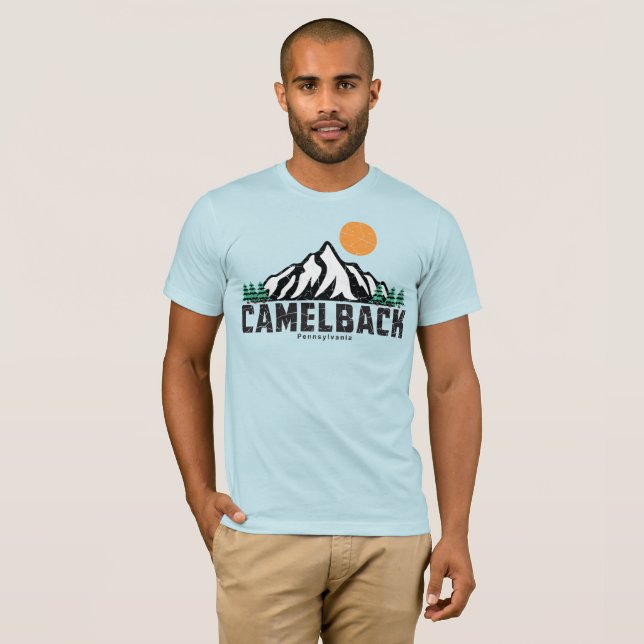Retro Camelback Mountain Ski T Shirt (Hel framsida)