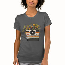 Retro Camera Focus på Bra T-Shirt