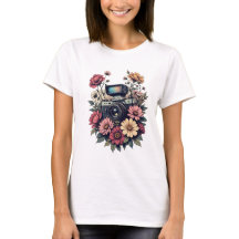 Retro Camera och Blommigt Art