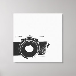 Retro Camera Photographer Art Canvastryck