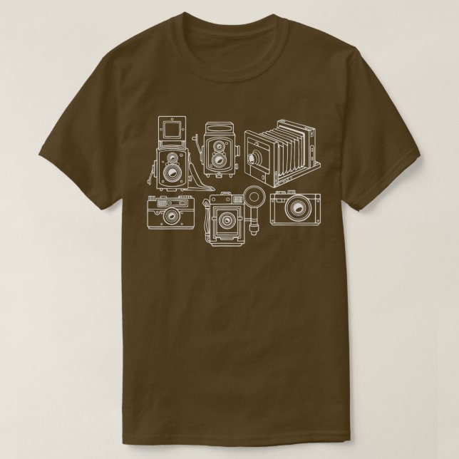 Retro Camera Stilar Time Capsule Photographer Free T Shirt (Design framsida)