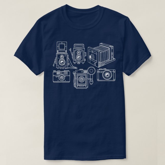 Retro Camera Stilar Time Capsule Photographer Free T Shirt (Design framsida)