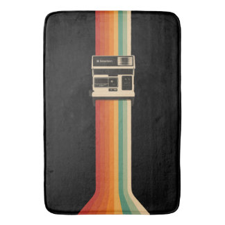 Retro Camera with Rainbow Print Badrumsmatta