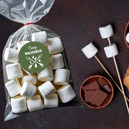 Retro Camp Möhippa Personlig Gåva Runt Klistermärke