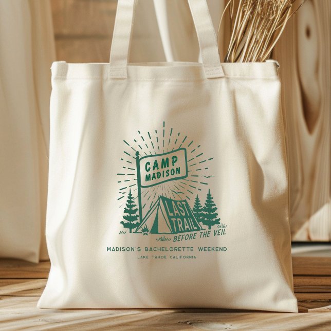 Retro Camp Sängvätka Tjejers Campinghelg Tygkasse (Skapare uppladdad)