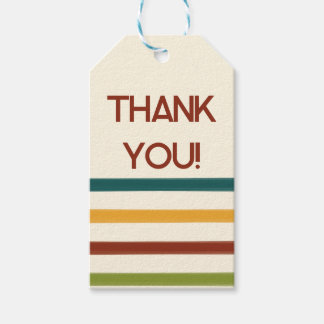 Retro Camp Thank you tags Presentetikett