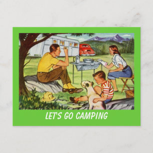 Retro CAMPA SAMLAR vintagecampareinbjudan Inbjudningar