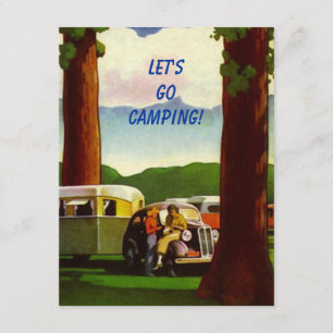 Retro CAMPA SAMLAR vintagecampareinbjudan Inbjudningar