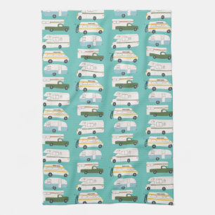Retro campareMotorhome RV Vanlife kricka Kökshandduk