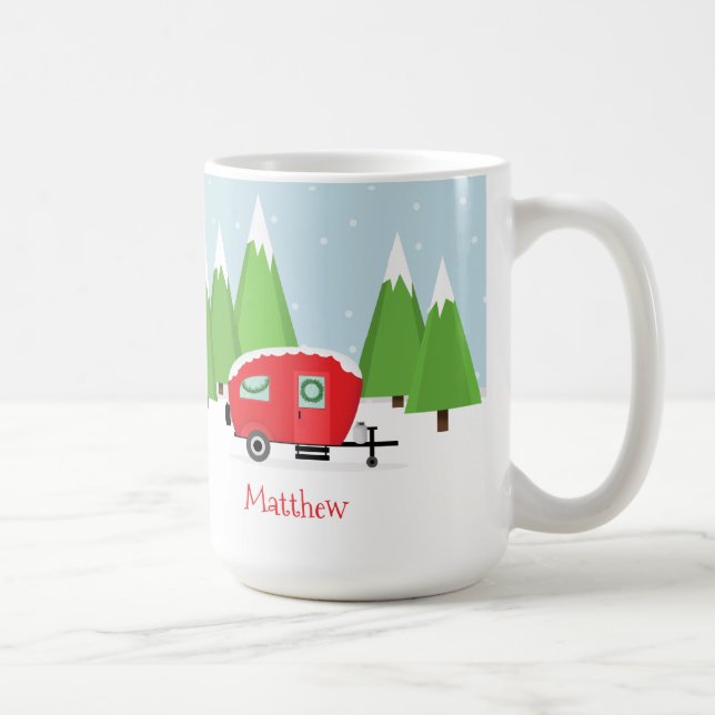 Retro Camper-jul Kaffemugg (Höger)