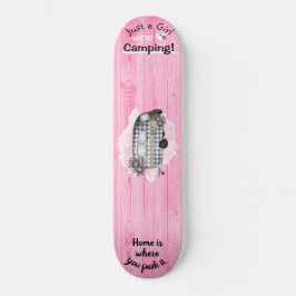 Retro Camper Ord Bara en Kärlek-kampanj för flicka Mini Skateboard Bräda 18,5 Cm