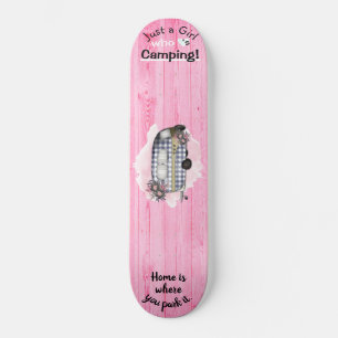 Retro Camper Ord Bara en Kärlek-kampanj för flicka Mini Skateboard Bräda 18,5 Cm