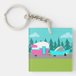 Retro Camper / Trailer och Acrylic Keychain