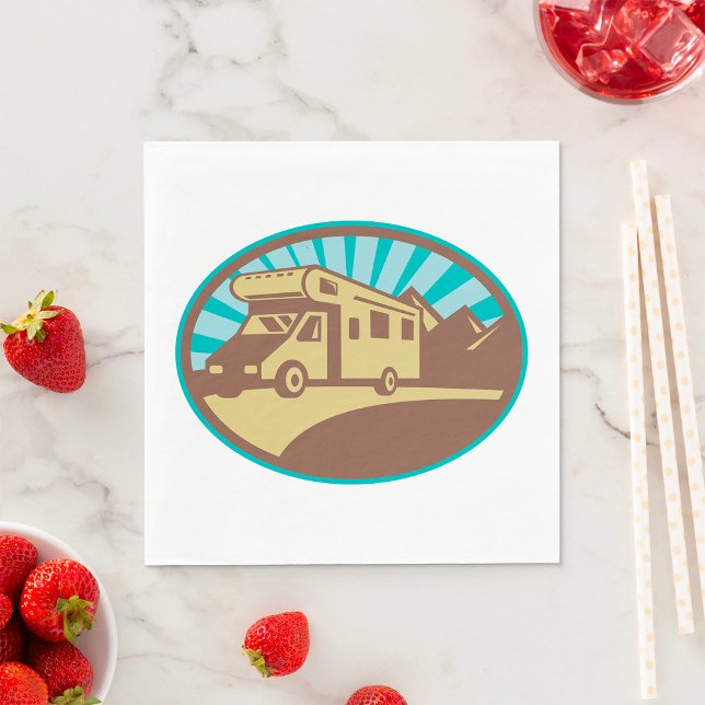 Retro Campervan Pappersservett (Skapare uppladdad)
