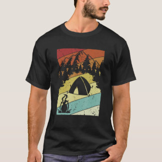 Retro Campgrounds Glamping Backpacking Camper Camp T Shirt