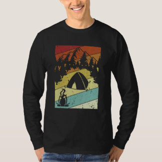 Retro Campgrounds Glamping Backpacking Camper Camp T Shirt