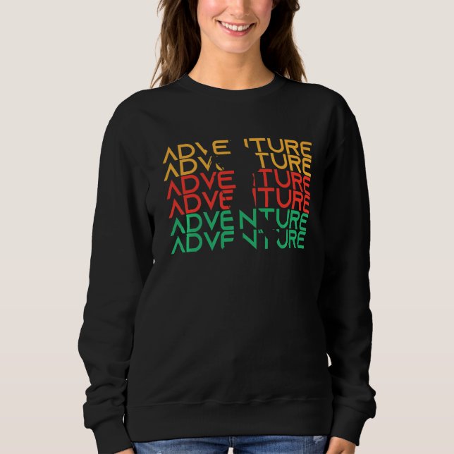 Retro Camping Äventyr Sommar Winter Vår Vacat T Shirt (Framsida)