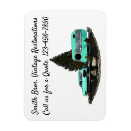 Retro Camping Cariler Flexible Photo Magnet